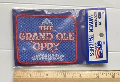 $14.99 • Buy NIP The Grand Ole Opry Opryland USA Tennessee Park Souvenir Woven Iron-on Patch