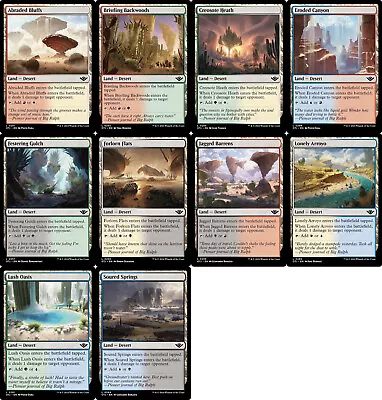 EDH DESERT Set Of 10 ~MtG Outlaws Dual Land Eroded Canyon And MORE  • $5.99