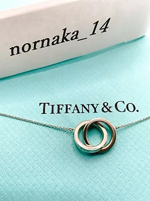 £134.02 • Buy Near MINT TIFFANY&Co 1837 Interlocking Circles Necklace Silver 925 No Box