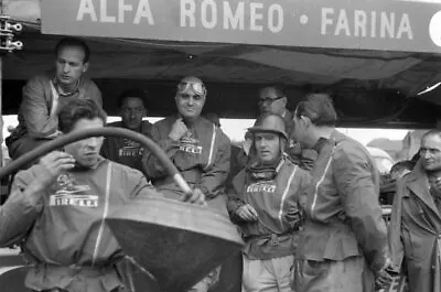 Consalvo Sanesi With Helmet And Goggles 1951 Motor Racing Old Photo • $10