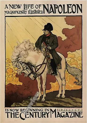 Vintage Napoleon Horse The Century Magazine Print Poster Wall Art Picture A4 + • £4.99