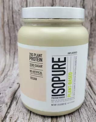 Vegan Protein Powder Unflavored Isopure 1.15 Lb Gluten Free Keto Sugar Free 9/25 • $24.99