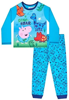 £11.99 • Buy Boys George Pig Dino Roar Long Pyjamas W21