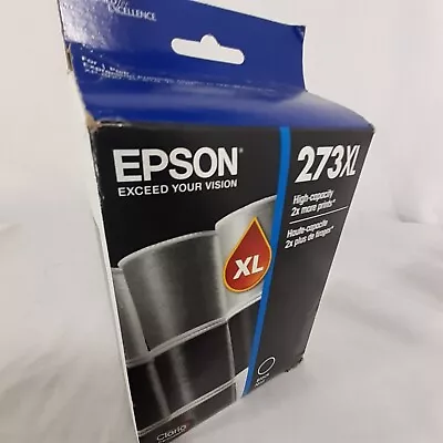 Epson 273XL High Capacity 2 Times More Prints Black Noir Ink Cartridge Sealed • $13.50