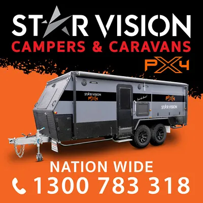 STAR VISION PX4 Pop-Top Hybrid Off Road Camper Trailer Caravan • $69990