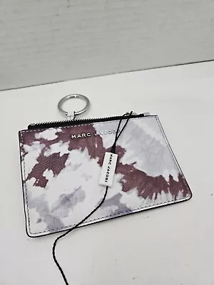 Marc Jacobs The Grove Top Zip Wallet Card Holder Lavender Leather  • $56