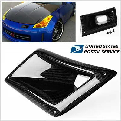 Left Carbon Fiber Front Bumper Intake Air Vent Duct For Nissan 350Z Z33 2003-09 • $58.49