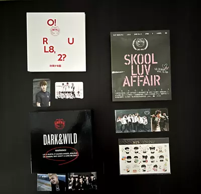 BTS DARK & WILD | O!RUL82? | SKOOL LUV AFFAIR Album Set Photocard • $80