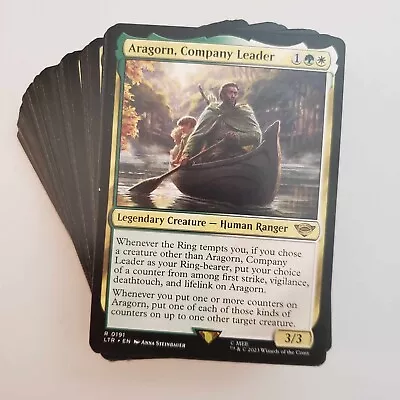 MTG Lord Of The Rings Commander EDH Aragorn Company Leader Deck • $24.99