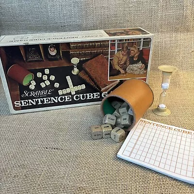 Vintage Scrabble Sentence Cube Game 1971 • $14.99