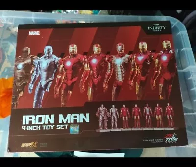 ZD TOYS 4  Iron Man Marvel Avengers  Action Figure Model Set Of 7 • £40