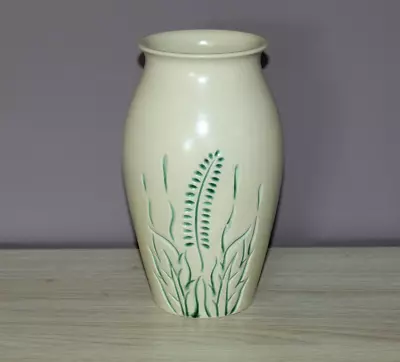 £30 • Buy ART POTTERY VASE BY BY LANGLEY - FERN DESIGN - 25cm 9¾  High 1940's