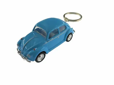 2.5  Kinsmart 1967 VW Beetle Pastel Keychain Diecast Model Toy Car 1:64 Blue • $5.98