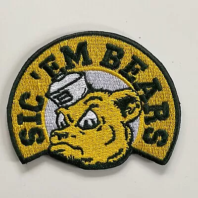 Baylor University Bears VINTAGE EMBROIDERED IRON ON PATCH 3  X 2.5  • $6.69