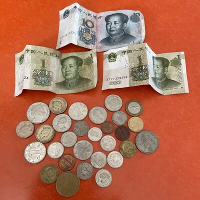 £4.99 • Buy Old UK And Foreign Coins /  Notes Lot