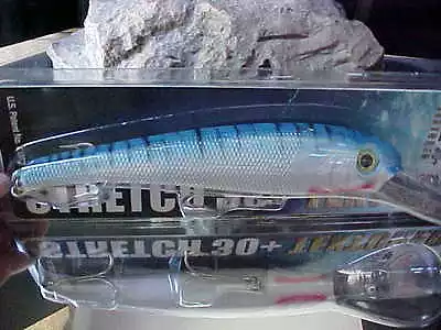 Mann's (NEW)Textured Stretch 30+ BIGFISH Trolling Lure T30-28 In BLUE MACKEREL • $29.50