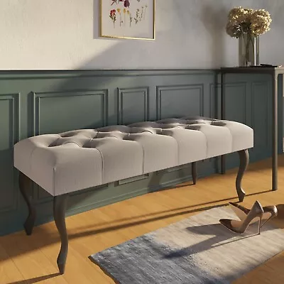 £102.44 • Buy Bench Footstool Pouffe Footrest Hallway Seat Upholstered HANDMADE Chesterfield