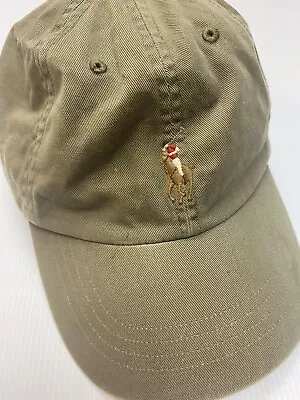 Polo Ralph Lauren Cotton Chino Ball Cap Green One Size Adjustable Strap • $35