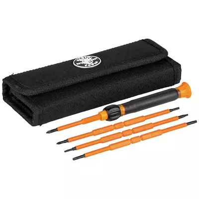 Klein Tools 8-in-1 Insulated Precision Screwdriver With Case 1000V Rated NEW • $29.99
