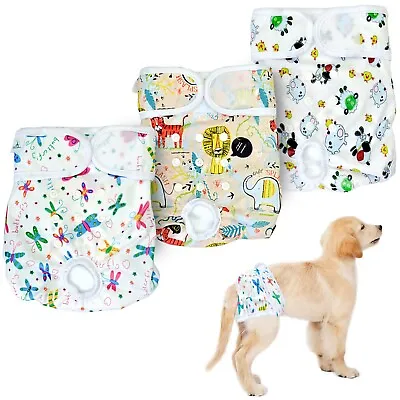 £12.99 • Buy PetCellence Dog Nappies Female Diapers Pants Pet Bitch Heat Season Period 3 Pack