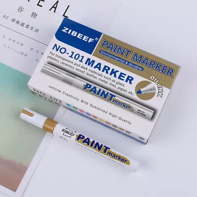 Waterproof Permanent Paint Marker Pen For Car Tyre Tire Tread Rubber Metal Pen • $9.95