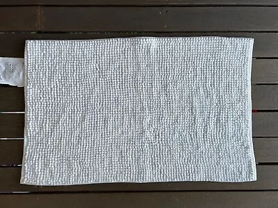 IKEA TOFTBO Non-Slip Microfibre Bathroom Bath Mat Bathmat Rug In White 50 X 80cm • $25.95