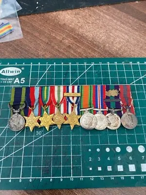 Ww2 Miniature Set Of 9 Swing Mounted Medals • £70