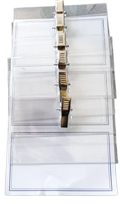 £3.09 • Buy 6 X Clip On ID Badges For Pass Name Security. Card Holder - Visitor Badge Office