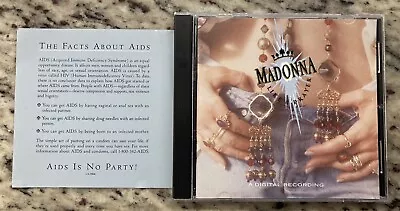 Madonna Like A Prayer! USA First Edition! Facts About AIDS! Express Yourself  • $22.05