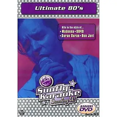 Sunfly Karaoke DVD Ultimate 80's - Full Video / Blue Options All Region & Player • £3.99