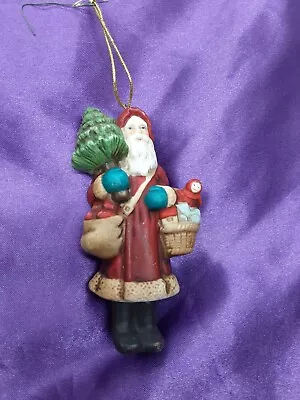 Vintage 1985 Mrs. Grossman's Enesco Porcelain St. Nicholas Circa 1890 Ornament • $5