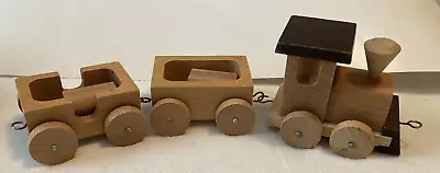 Vintage Wooden Train Set - 3 Pieces • $25