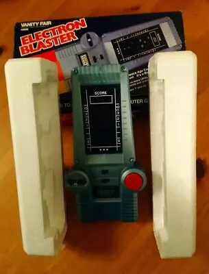 1980s Vanity Fair Electron Blaster Electronic Handheld Game In Box • £50