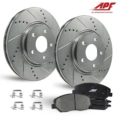 Front Zinc Drill/Slot Brake Rotors + Ceramic Pads For Mazda 3 2007-2013 • $208.67