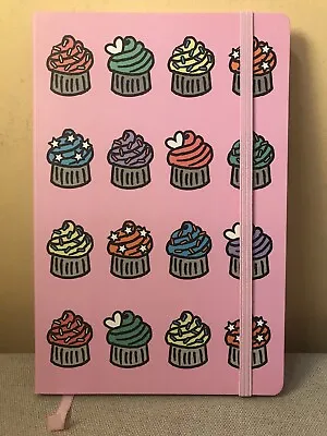 A5 Cupcake Note Book Notepad Journal Diary Kids Pink Notes School Lined Notebook • £2.79