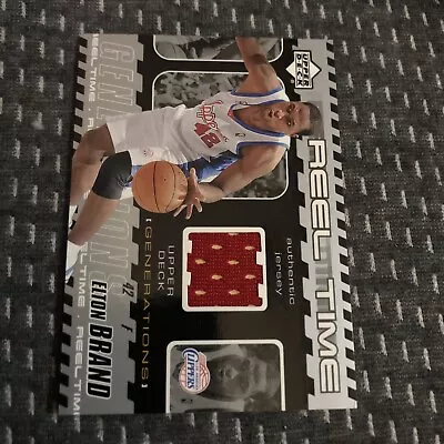 2002-03 Upper Deck Generations Reel Time Jersey #EB-J Elton Brand LA Clippers • $6