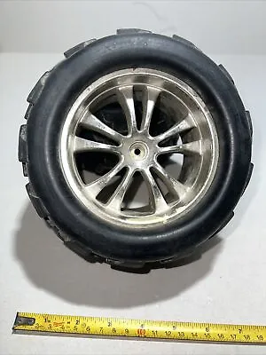 Rc Monster Truck Wheels Traxxas Revo T-maxx Savage  Kyosho Ofna Used Wheels (2) • $24.99