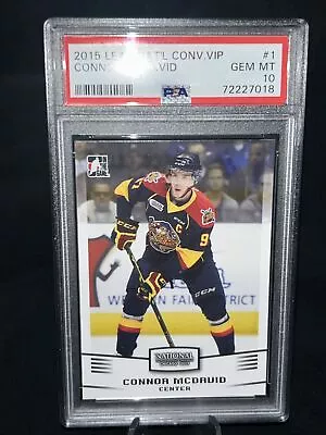 2015 Leaf National Convention VIP #1 Connor McDavid Rookie Card RC PSA 10 • $47.50