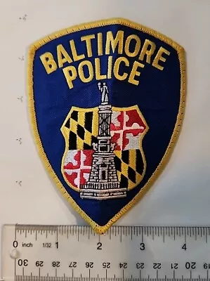 Baltimore  Police Patch Maryland MD POLICE  UNIFORM TAKEOFF FREE SHIP • $4.50