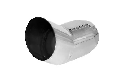 Brand New Polished Stainless Exhaust Tip Round Slant Turn Up 2 1/4  IN 3  Out • $18.25