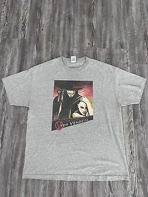 $130 • Buy V For Vendetta 2006 Warner Black Shirt XL Movie Promo RARE