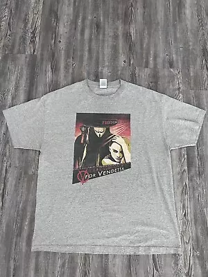 $130 • Buy V For Vendetta 2006 Warner Black Shirt XL Movie Promo RARE