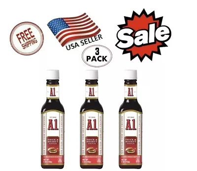 Bottles - A1 Thick & Hearty Steak Sauce 5 Oz. Each ( Pack 3) Fast Shipping 🇺🇸 • $16.99