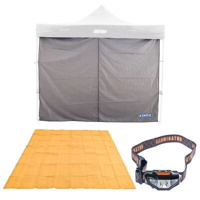 $75.88 • Buy Adventure Kings Gazebo Side Wall + Mesh Flooring 3m + Illuminator LED Head Torch