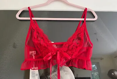 MYLA WOMEN'S RED BABYDOLL BRA. Brand New! Size  S-M RRP £65 • £25.99