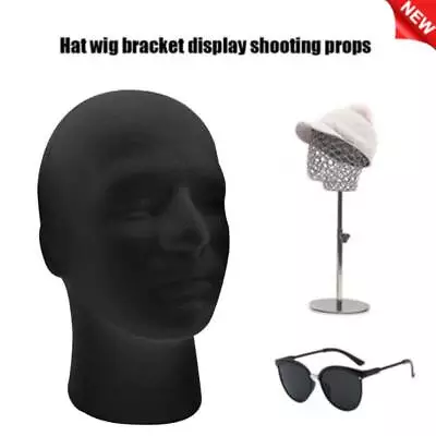 $6.52 • Buy Practical Male Foam Mannequin Head Model Hat Wig Glasses Display Stand Rack NEW-