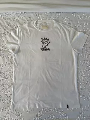 Marc Jacobs Mens Fox Embroidered Short Sleeve T-Shirt | White | Extra Large XL • £10