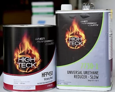 High Teck Hfp 450 Gm 9260 Victory Red Basecoat Auto Paint Gallon Kit + Reducer! • $149.99