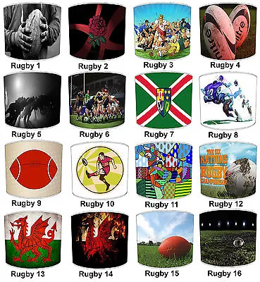 £27.99 • Buy The 6 Nations Rugby Lamp Shades Ideal To Match Rugby Bedding Sets & Duvet Covers