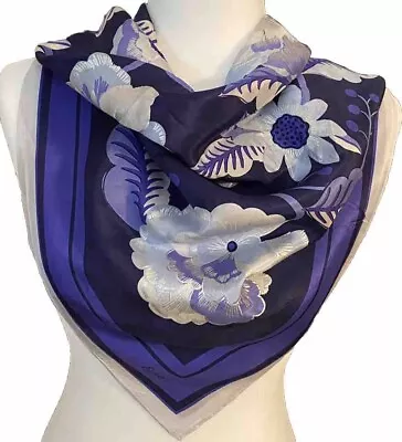 Vintage Echo Women’s Scarf Scarves 31x31 Square Scarf Japan Silk Floral Pattern • $10